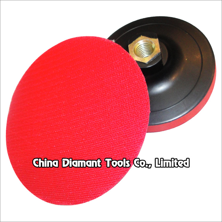 Plastic backer(velcro holder) of polishing pads with foam