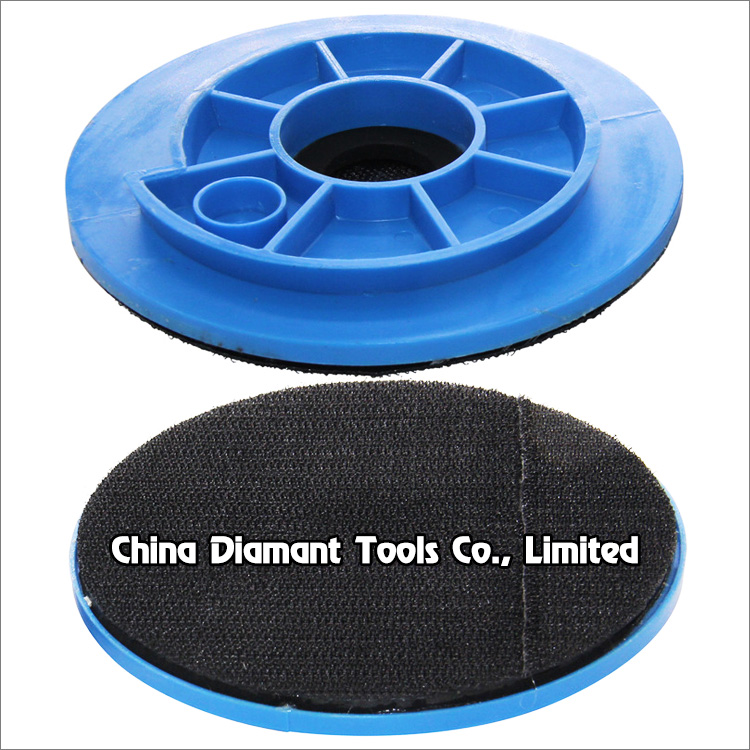 Plastic snail lock Velcro backer of edge polishing pads