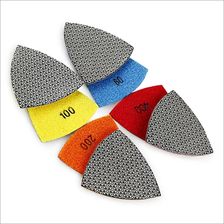 Triangular diamond polishing pads electroplated sanding pad for Multi Tools