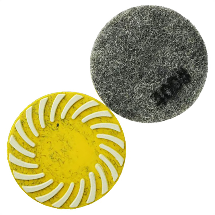 3 to 17 inches sponge base diamond floor polishing pads resin bond turbo shape