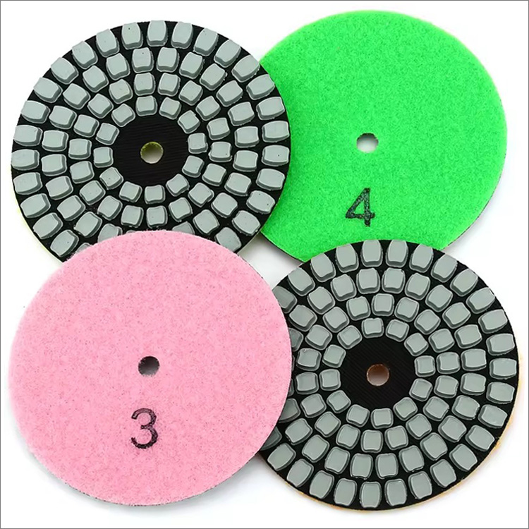 4 steps flexible diamond polishing pads resin bond dry use