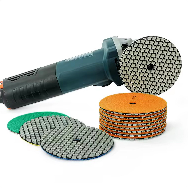 4 steps flexible diamond dry polishing pads resin bond