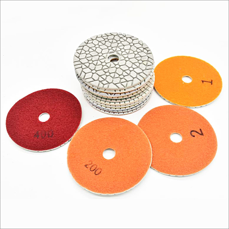 3 steps flexible diamond polishing pads resin bond wet use