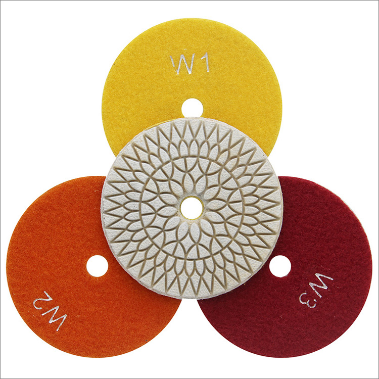 3 steps flexible diamond polishing pads resin bond wet use